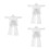 9Ensembles Ponchos Transparent Plastique Jetable À 4