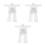 9Ensembles Ponchos Transparent Plastique Jetable À 5