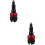 2Pièces Bouchons De Guidon Compatibles Et Vtt Rouges 7