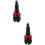 2Pièces Bouchons De Guidon Compatibles Et Vtt Rouges 8
