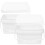 4Pcs PP Paint Buckets with Lid and Handle White Portable Storage 1