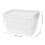 4Pcs PP Paint Buckets with Lid and Handle White Portable Storage 10