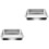 2Pièces Bac Litière Kitten Acier Inoxydable Ouvert Argent Confortable 5