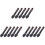 150Pcs Soft Eye Shadow Brush Black Comfortable Cosmetic Applicator 2