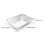 2Pièces Bac Litière Kitten Acier Inoxydable Ouvert Argent Confortable 10