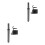 2Ensembles Ensemble Burins Pneumatiques Alliage Acier Pour Rivetage Solide 5