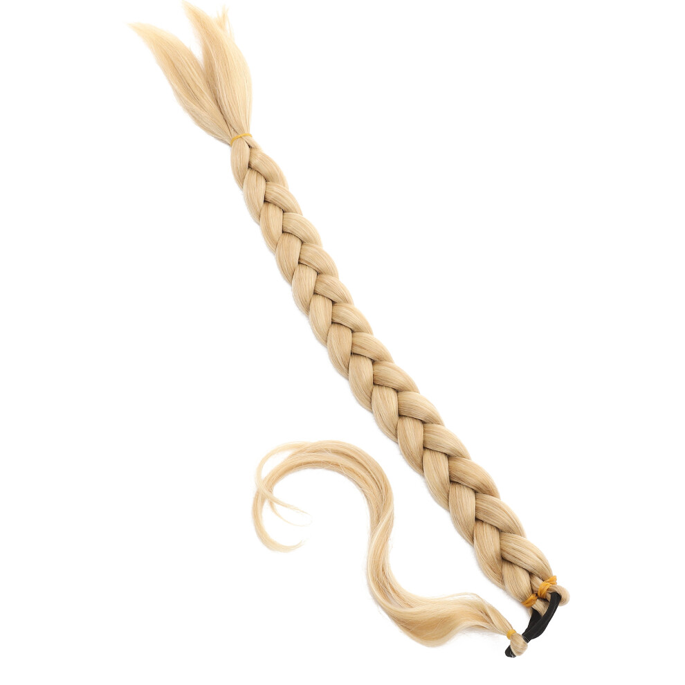 Inoomp Unisex 4Pcs Braided Ponytail Extension Wig Synthetic Hair For Women