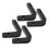 16Pcs Sturdy Black PP Wall Barbell Holder Rack for Dumbbell Storage 3