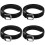 4Pcs Durable PU Belts Black Adjustable for Kids' Waist 6