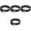 4Pcs Durable PU Belts Black Adjustable for Kids' Waist 4