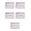 5Pcs Large Weekly Desk Planner Pink Paper Cover Work Schedule 9