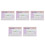 5Pcs Large Weekly Desk Planner Pink Paper Cover Work Schedule 7