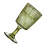 4Pcs Green Glass Embossed Goblets Elegant Stemmed Drinkware 2