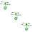 3Pcs Breathable Plush Hamster Leash and Harness Set in Green 10