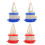 8Pcs Practical Red Milk Juice Drink Diverter ABS Silicone Cover 1