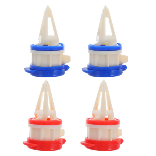8Pcs Practical Red Milk Juice Drink Diverter ABS Silicone Cover