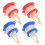 8Pcs Practical Red Milk Juice Drink Diverter ABS Silicone Cover 10