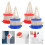 8Pcs Practical Red Milk Juice Drink Diverter ABS Silicone Cover 9