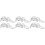12Pcs White Flag Pole Rings Plastic Fasteners for Flag Mounting 4