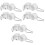 12Pcs White Flag Pole Rings Plastic Fasteners for Flag Mounting 3