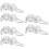 12Pcs White Flag Pole Rings Plastic Fasteners for Flag Mounting 7