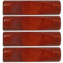 12Pcs Rustic Wooden Chopstick Rest Holder Dark Red Spoon Fork Support