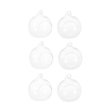 18Pcs Clear Hanging Glass Ball Vases Lightweight Plant Decor