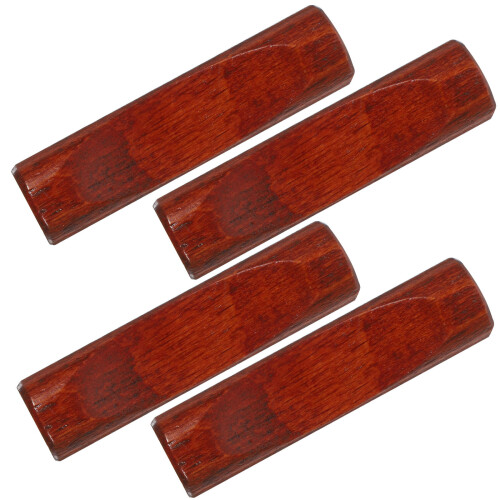 12Pcs Rustic Wooden Chopstick Rest Holder Dark Red Spoon Fork Support 1