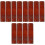 12Pcs Rustic Wooden Chopstick Rest Holder Dark Red Spoon Fork Support 5