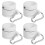 12Pcs White Flag Pole Rings Plastic Fasteners for Flag Mounting 8