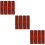 12Pcs Rustic Wooden Chopstick Rest Holder Dark Red Spoon Fork Support 11