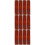 12Pcs Rustic Wooden Chopstick Rest Holder Dark Red Spoon Fork Support 10