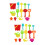 2Sets Kids Beach Play Sets Assorted Color Durable Plastic Sand Toy Set 7