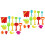 2Sets Kids Beach Play Sets Assorted Color Durable Plastic Sand Toy Set 4