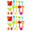 2Sets Kids Beach Play Sets Assorted Color Durable Plastic Sand Toy Set 5
