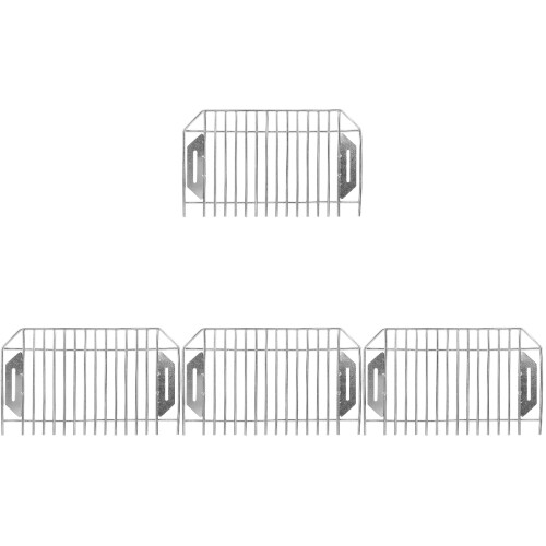 4Pcs Silver Stainless Steel Gutter Strainers Roof Drain Filter Guards 2