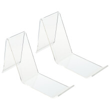 4Pcs Clear Acrylic Shoe Display Rack Durable Sneaker and Sandal Holder