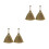 4Pcs Natural Straw Handheld Brooms Mini Dust for Home Use 6