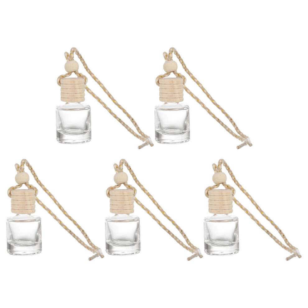 10Pcs Empty Glass Perfume Bottles Car Diffuser Hanging Wood Multi-Use 3603603497481