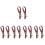 10Pcs Lightweight Adjustable Brown Drywall Stilts Replacement Straps 7