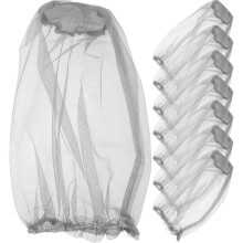 8Pcs Mesh Netting Mosquito Hat Grey Portable Head Net Outdoor Safety