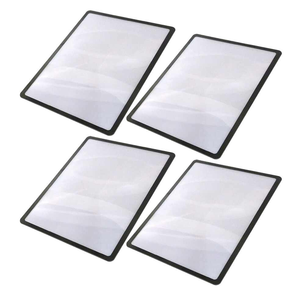 Aboofan 20Pcs Transparent Pvc Handheld Magnifying Glass 3X For Reading Books
