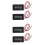 4Pcs Vehicle Battery Tester LCD Battery Capacity Gauge Easy Operation 5