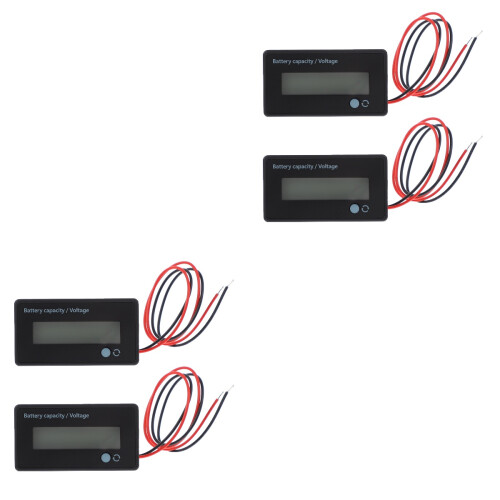 4Pcs Vehicle Battery Tester LCD Battery Capacity Gauge Easy Operation 2