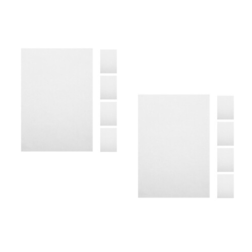 10Pcs White Water Soluble Embroidery Stabilizer Sheets Nonwoven Fabric 2