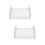 2Pcs Hanging Metal Storage Basket White Bedside Dorm Organizer 9