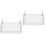 2Pcs Hanging Metal Storage Basket White Bedside Dorm Organizer 6