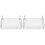 2Pcs Hanging Metal Storage Basket White Bedside Dorm Organizer 4