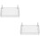 2Pcs Hanging Metal Storage Basket White Bedside Dorm Organizer 8