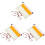 3Pcs Portable White Blank Scrolls Ideal for Calligraphy and Painting 8